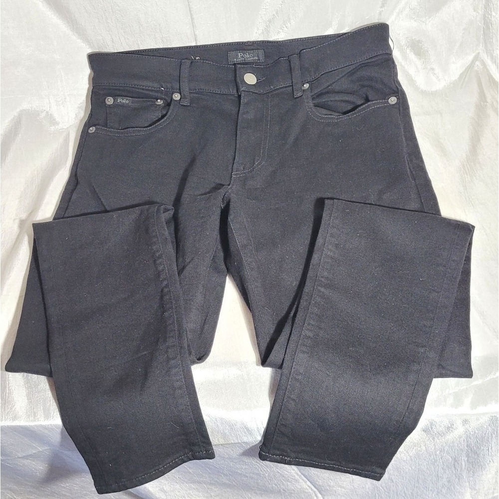 Ralph Lauren Polo Tompkins Super Skinny Stretch Legging Jeans - Black - Size 29R